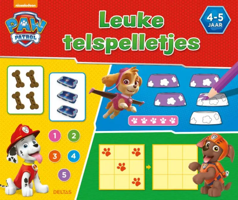 PAW Patrol leuke telspelletjes / 4 - 5 jaar