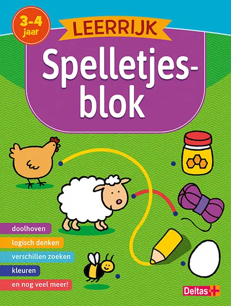 Leerrijk spelletjesblok / 3-4 jaar